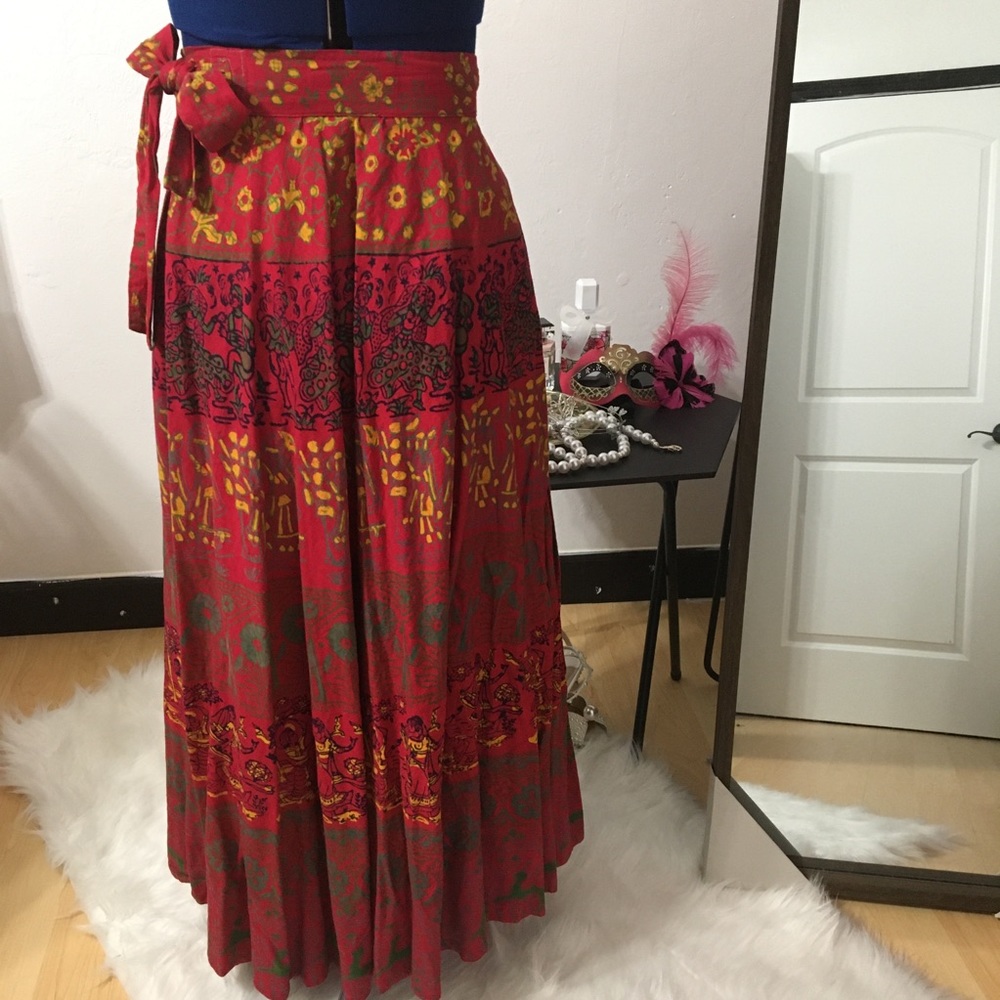 Indian wrap skirt